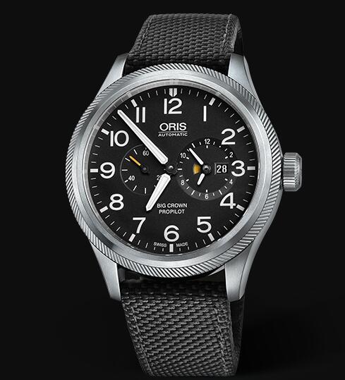 Oris Aviation Big Crown Pointer WORLDTIMER 44.7mm Replica Watch 01 690 7735 4164-07 5 22 15FC